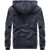 imageFlygo Sherpa Hoodies for Men Zip Up Winter Fleece Lined Hooded Sweatshirt Heavyweight Warm JacketsVelvet Grey
