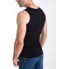 imageFlygo 2 Pack Thermal Tank Top Men Cotton Winter Warm Fleece Lined Underwear Sleeveless Vest UndershirtBlackdarkgrey
