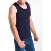 imageFlygo 2 Pack Thermal Tank Top Men Cotton Winter Warm Fleece Lined Underwear Sleeveless Vest UndershirtBlacknavy