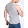 imageFlygo 2 Pack Thermal Tank Top Men Cotton Winter Warm Fleece Lined Underwear Sleeveless Vest UndershirtDarkgreylightgrey
