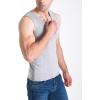 imageFlygo 2 Pack Thermal Tank Top Men Cotton Winter Warm Fleece Lined Underwear Sleeveless Vest UndershirtDarkgreylightgrey