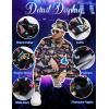 imageFlygo 80s 90s Outfit for Men Retro Track Suits 80s Tracksuit Set Windbreaker Hip Hop Party Rave OutfitsBlack