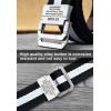 imageFlygo Mens Canvas Web Belt Double DRing Buckle 15quot Wide Leather Tip MultiColor Tactical Military Webbing BeltsLace Navy