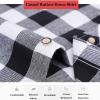 imageFlygo Mens Casual Collared Long Sleeve Plaid Button Down ShirtWhitenavy