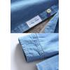 imageFlygo Mens Casual Long Sleeve Sherpa Lined Button Down Denim Shirt JacketBlue