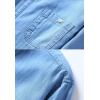 imageFlygo Mens Casual Long Sleeve Sherpa Lined Button Down Denim Shirt JacketBlue