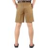 imageFlygo Mens Classic Fit 7 Inseam Chino Oxford Shorts Pleated Flat Golf ShortsKhaki