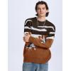 imageFlygo Mens Cow Sweater Harajuku Oversized Sweaters Chunky Casual Knit Pullover Jumper Fall Winter FashionBrown