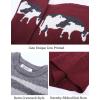 imageFlygo Mens Cow Sweater Harajuku Oversized Sweaters Chunky Casual Knit Pullover Jumper Fall Winter FashionBurgundy