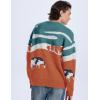 imageFlygo Mens Cow Sweater Harajuku Oversized Sweaters Chunky Casual Knit Pullover Jumper Fall Winter FashionOrange