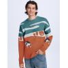 imageFlygo Mens Cow Sweater Harajuku Oversized Sweaters Chunky Casual Knit Pullover Jumper Fall Winter FashionOrange