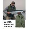imageFlygo Mens Lightweight Outdoor Travel Work Fishing Vest with MultiPockets02 Army Green