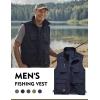 imageFlygo Mens Lightweight Outdoor Travel Work Fishing Vest with MultiPockets02 Black