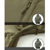 imageFlygo Mens Outdoor Military Hooded Tactical Fleece Softshell Jacket CoatTree