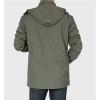 imageFlygo Mens Outdoor Utility Hooded Windproof Military Jacket WindbreakerArmy Green