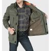 imageFlygo Mens Outdoor Utility Hooded Windproof Military Jacket WindbreakerArmy Green