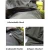 imageFlygo Mens Outdoor Utility Hooded Windproof Military Jacket WindbreakerKhaki