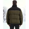 imageFlygo Mens Puffer Jacket Winter Coats Water Resistant Long Sleeve Zip Up Lightweight Quilted Down JacketsArmy Green