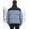 imageFlygo Mens Puffer Jacket Winter Coats Water Resistant Long Sleeve Zip Up Lightweight Quilted Down JacketsGrayish Blue