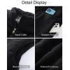 imageFlygo Mens Sherpa Lined Puffer Vest Corduroy Winter Vests Warm Sleeveless Quilted Fleece Vest Jacket OuterwearBlack