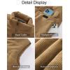 imageFlygo Mens Sherpa Lined Puffer Vest Corduroy Winter Vests Warm Sleeveless Quilted Fleece Vest Jacket OuterwearCamel