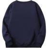 imageFlygo Mens Sherpa Lined Sweatshirts Fleece Pullover Top Cotton Crew Neck Sweatshirt Warm Sweater Winter ClothesNavy