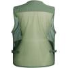 imageFlygo Mens Summer Mesh Fishing Vest Photography Work Multipockets Outdoors Journalists Vest Sleeveless Jacket Large Army Green