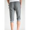 imageFlygo Mens Sweat Shorts Below Knee Cotton Workout Bodybuilding Running 34 Jogger Capri Pants3 Dark Grey