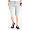 imageFlygo Mens Sweat Shorts Below Knee Cotton Workout Bodybuilding Running 34 Jogger Capri Pants3 Light Grey