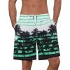 imageFlygo Mens Swim Trunks with Mesh Lining Quick Dry Beach Board Shorts Bathing Suit Swimsuits 9 Inch InseamBlue