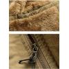 imageFlygo Mens Thickened Sherpa Lined Fishing Vest Outdoor Winter Warm Jacket with Removable HoodKhaki