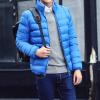 imageFlygo Mens Ultra Loft Quilted Puffer Jacket Warm Cotton Down Padded Coat OutwearBlue