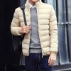 imageFlygo Mens Ultra Loft Quilted Puffer Jacket Warm Cotton Down Padded Coat OutwearKhaki