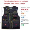 imageFlygo Mens Utility Cargo Vest Outdoor Fishing Safari Travel Work Photo Vest with Pockets01 Navy Blue
