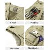 imageFlygo Mens Utility Cargo Vest Outdoor Fishing Safari Travel Work Photo Vest with Pockets02 Orange