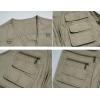 imageFlygo Mens Vest Plus Size 16 Pockets Leisure Outdoor Lightweight Fishing Photo Journalist VestGrey
