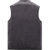 imageFlygo Mens Winter Sherpa Fleece Lined Vest Sleeveless Zip Up Warm Outdoor Travel Vest JacketBlack