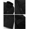 imageFlygo Mens Winter Warm Outdoor Padded Puffer Vest Thick Fleece Lined Sleeveless JacketBlack L