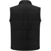 imageFlygo Mens Winter Warm Outdoor Padded Puffer Vest Thick Fleece Lined Sleeveless JacketBlack L