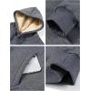 imageFlygo Womens Sherpa Fleece Lined Hoodie Winter Warm Thermal Heavyweight Plain Pullover Thicken Sweatshirt Tops with PocketsDarkgrey