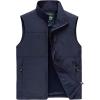 imageFlygo Mens Casual Lightweight Outdoor Work Safari Fishing Travel Photo Vest Multi Pockets02 Style Navy Blue