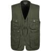 imageFlygo Mens Casual Outdoor Work Utility Safari Fishing Travel Vest with PocketsLight Green
