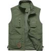 imageFlygo Mens Lightweight Outdoor Travel Work Fishing Vest with MultiPockets02 Army Green