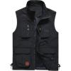 imageFlygo Mens Lightweight Outdoor Travel Work Fishing Vest with MultiPockets02 Black