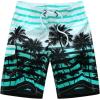 imageFlygo Mens Swim Trunks with Mesh Lining Quick Dry Beach Board Shorts Bathing Suit Swimsuits 9 Inch InseamBlue