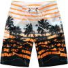 imageFlygo Mens Swim Trunks with Mesh Lining Quick Dry Beach Board Shorts Bathing Suit Swimsuits 9 Inch InseamOrange