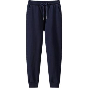 imageFlygo Mens Workout Running Active Joggers Pants Casual Cotton ClosedBottom SweatpantsNavy