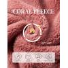 imageFlygo Fleece Pajamas Women Winter Fuzzy Pajamas Lounge Set Pullover Top Pants Plush SleepwearBeige