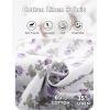 imageFlygo Floral Pajama Sets for Women 2 Piece Lounge Set Ruffle Cami Top and Shorts Pj Set SleepwearLightPurpleL