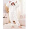 imageFlygo Girls Fleece Jumpsuits Fuzzy Hooded Rompers Kids Zip up Onesie Romper Costume Warm Winter Clothes 714 YearsBeige